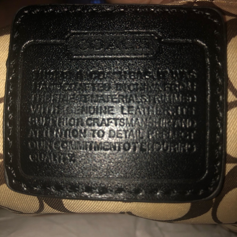 Coach Black Leather Messenger Bag - Picture 7 of 8